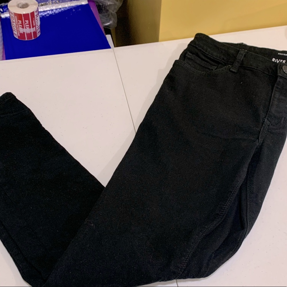 River Island Non stretch skinny Black Jeans 32 x 32